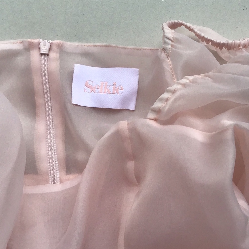 Selkie French puff dress in ballerina pink - Picture 5 of 16